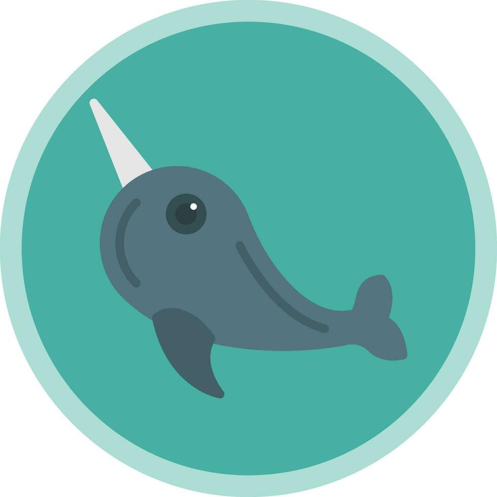 Narwhal Vector Icon Design