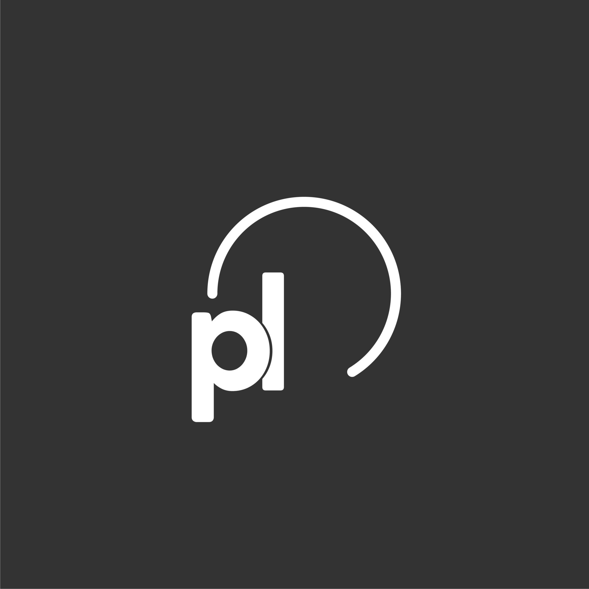 PL initial logo with rounded circle 27220570 Vector Art at Vecteezy