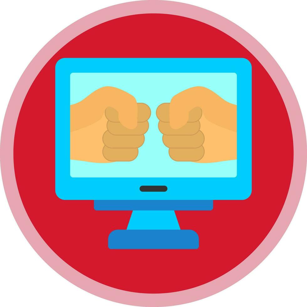 Fighting Game Vector Icon Design
