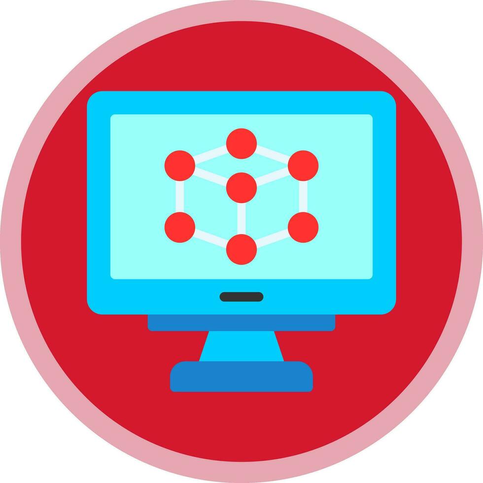 3d Model Vector Icon Design