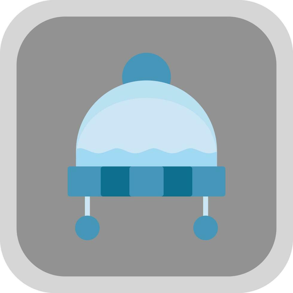 diseño de icono de vector de sombrero de invierno