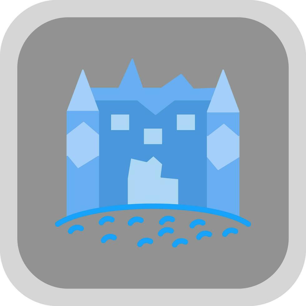 Ice castle Vector Icon Design