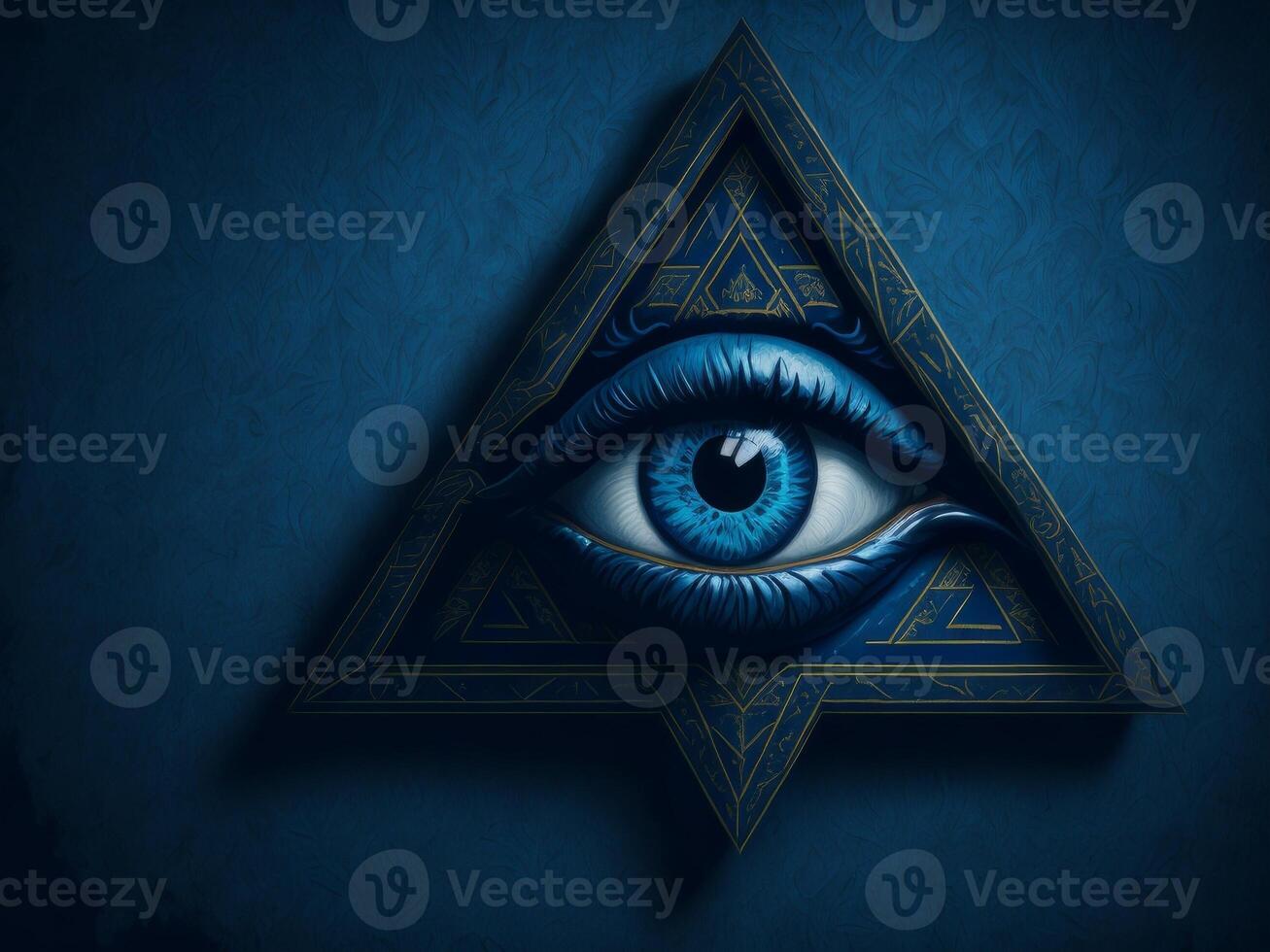 All Seeing Eye in triangle, photo