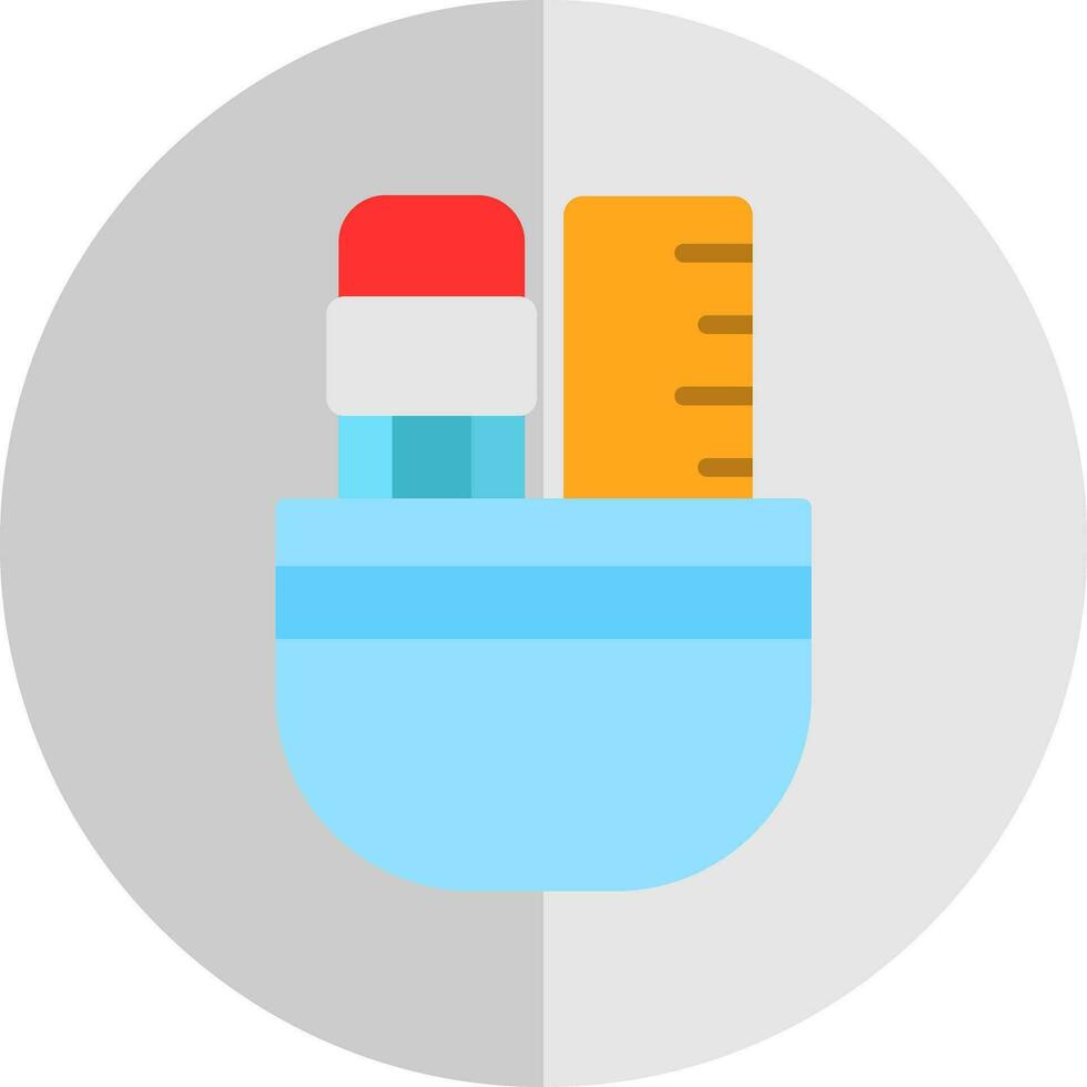 Pencil Case Vector Icon Design