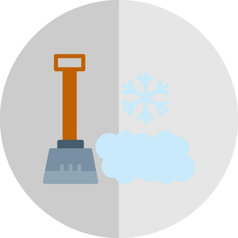 nieve pala vector icono diseño