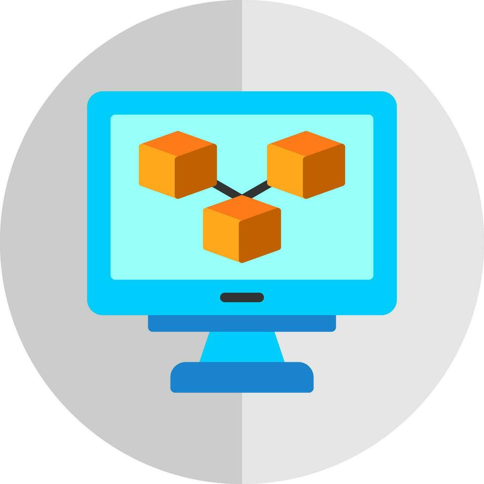 Blockchain Vector Icon Design