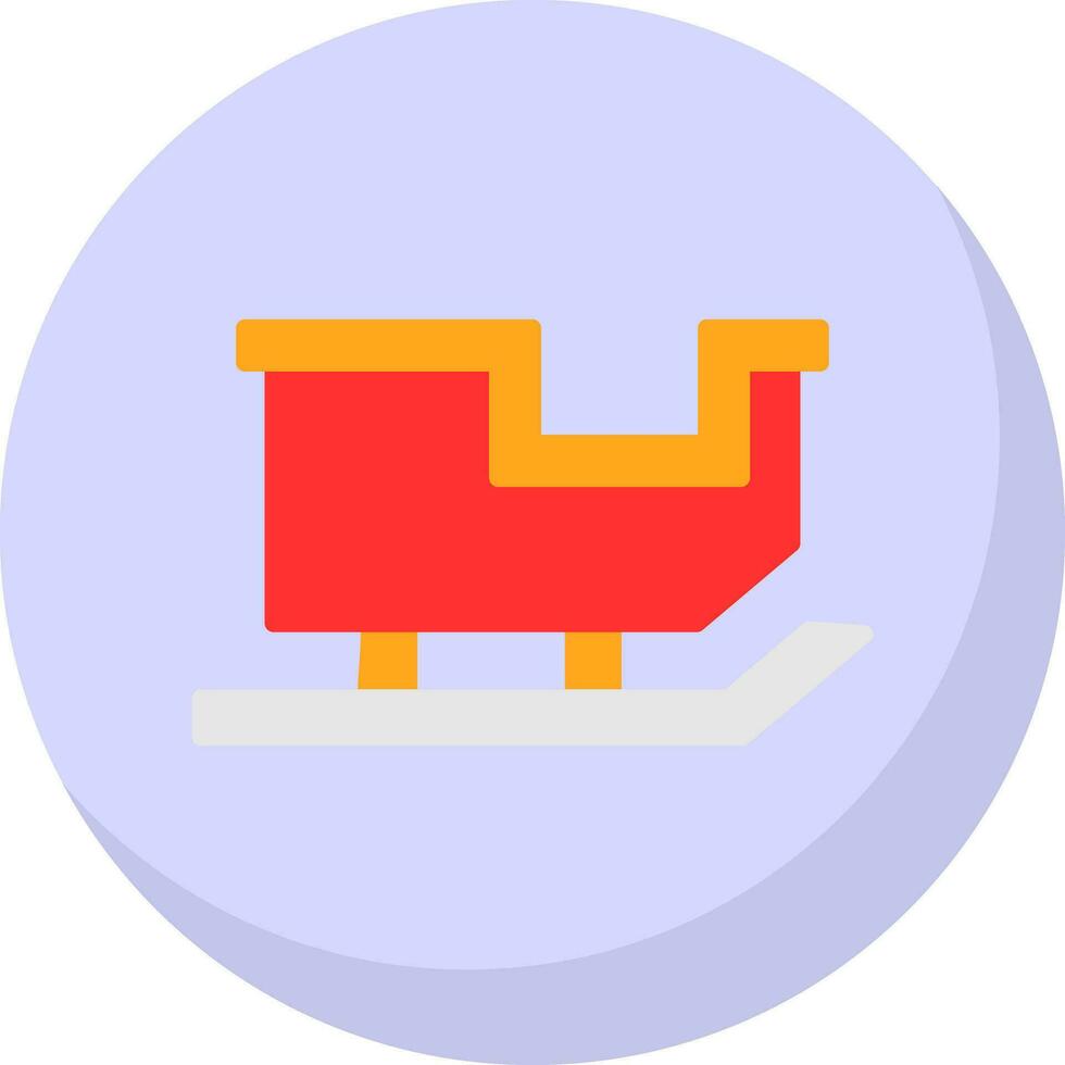 Sled Vector Icon Design