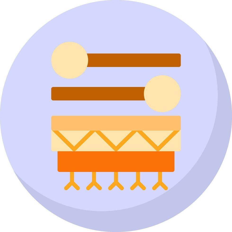 Inuit drum Vector Icon Design