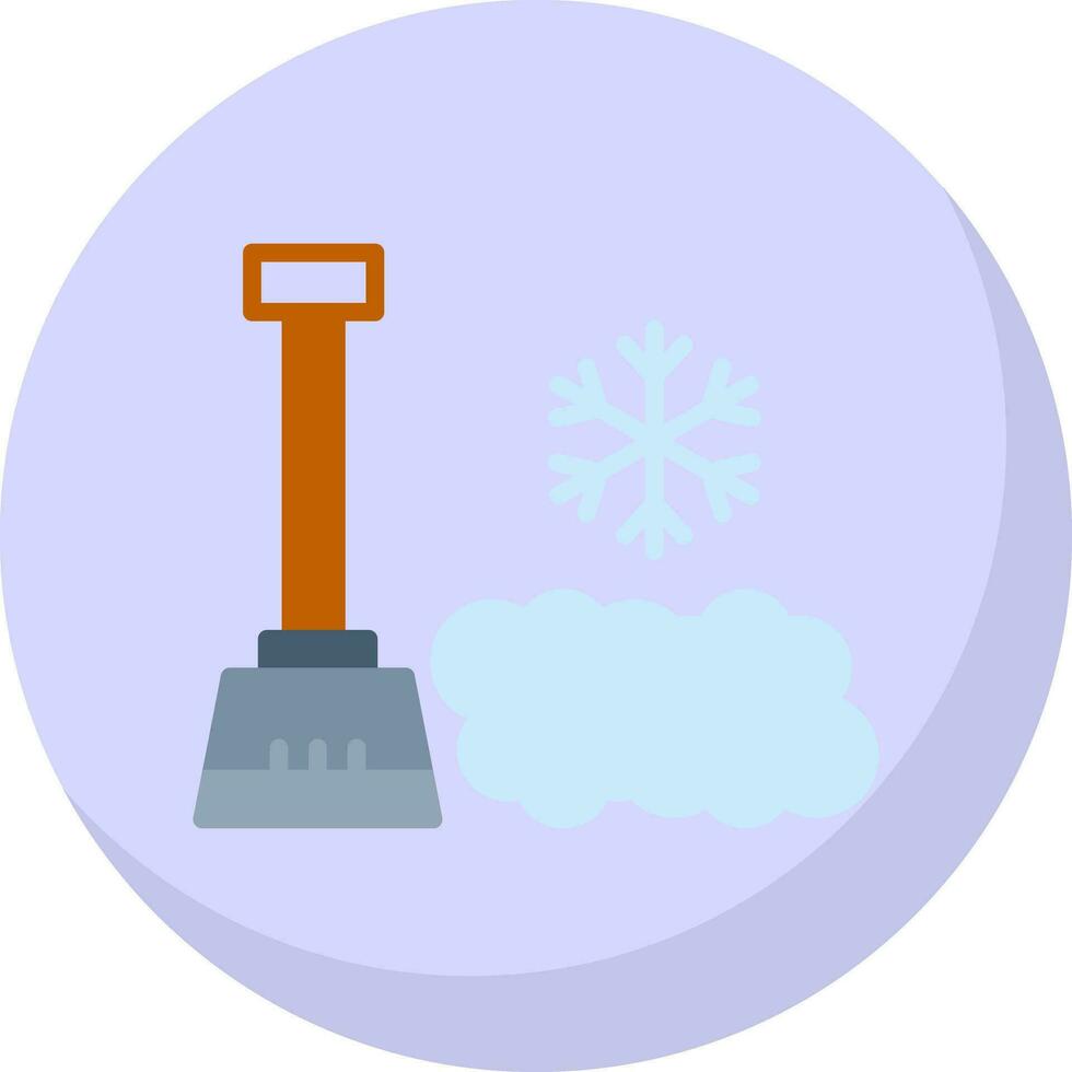 Snow shovel Vector Icon Design
