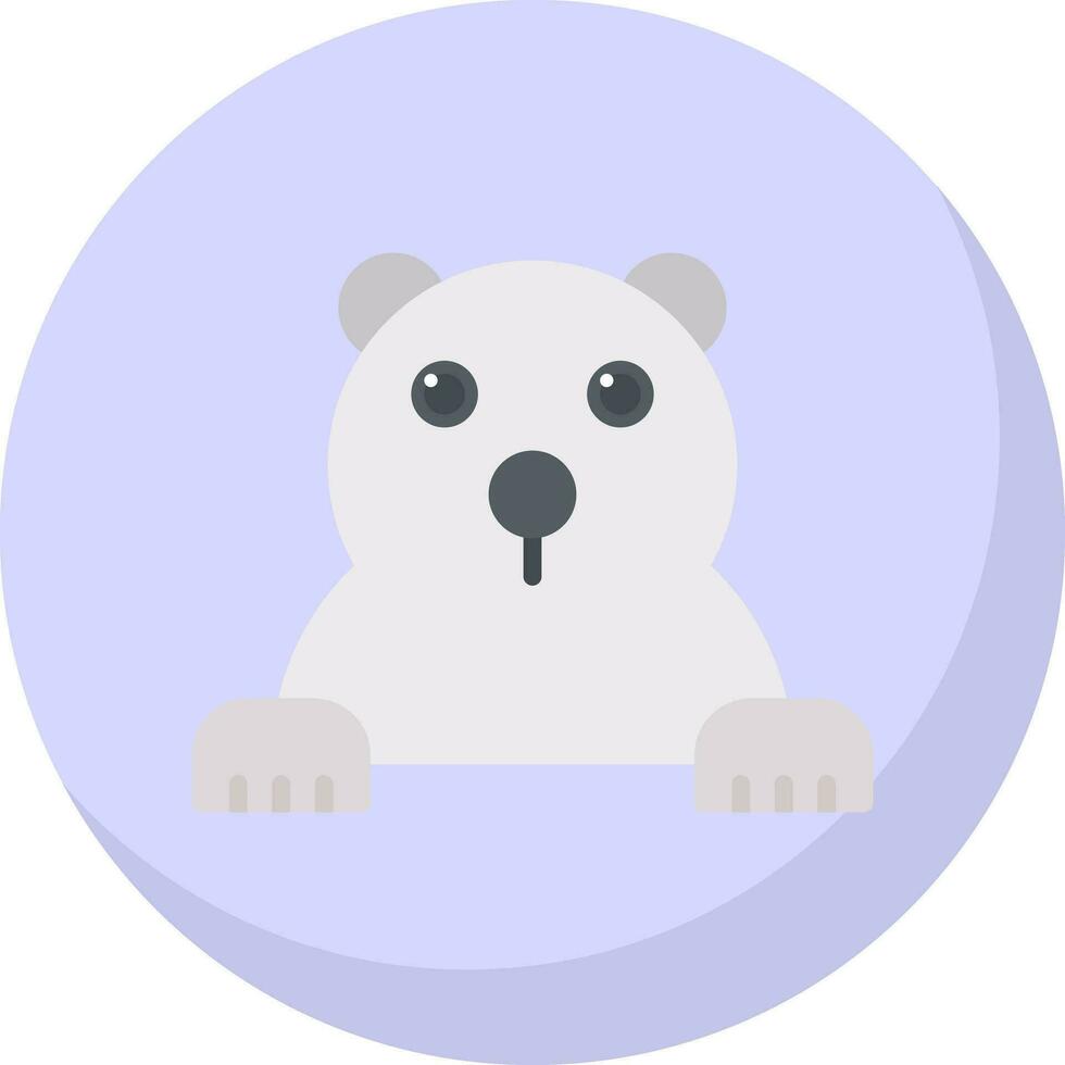 Polar bear Vector Icon Design