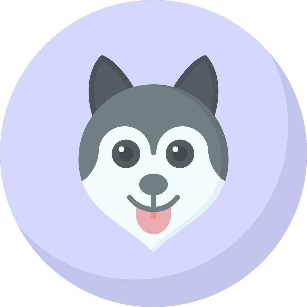 Husky Vector Icon Design