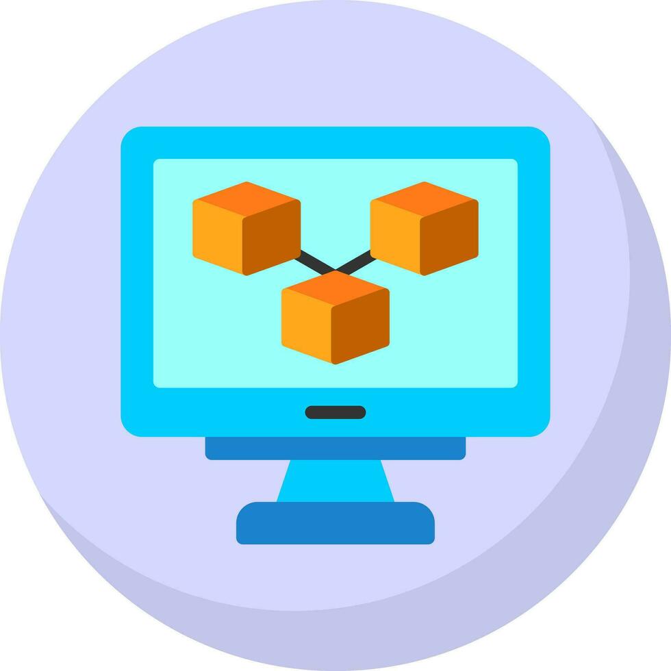 Blockchain Vector Icon Design
