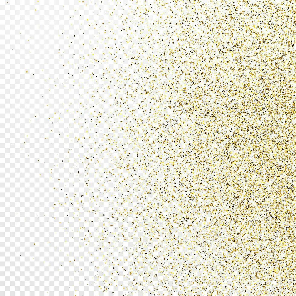 Gold glitter celebratory confetti background vector