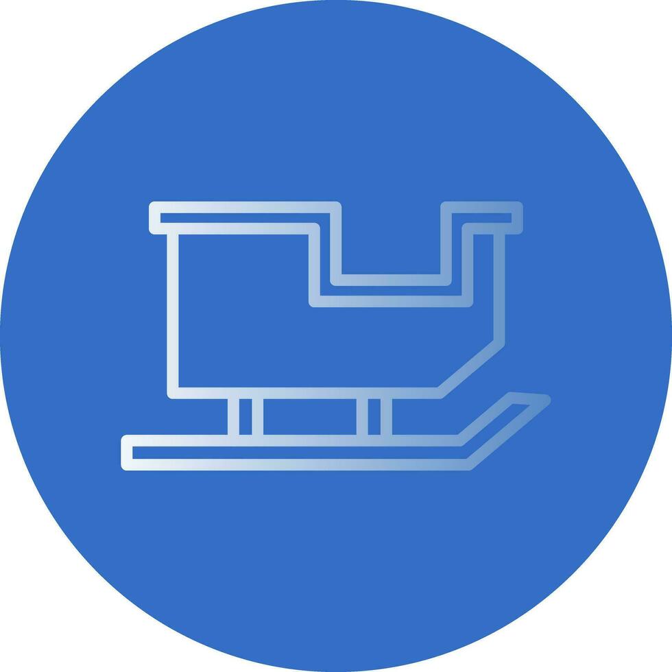 Sled Vector Icon Design