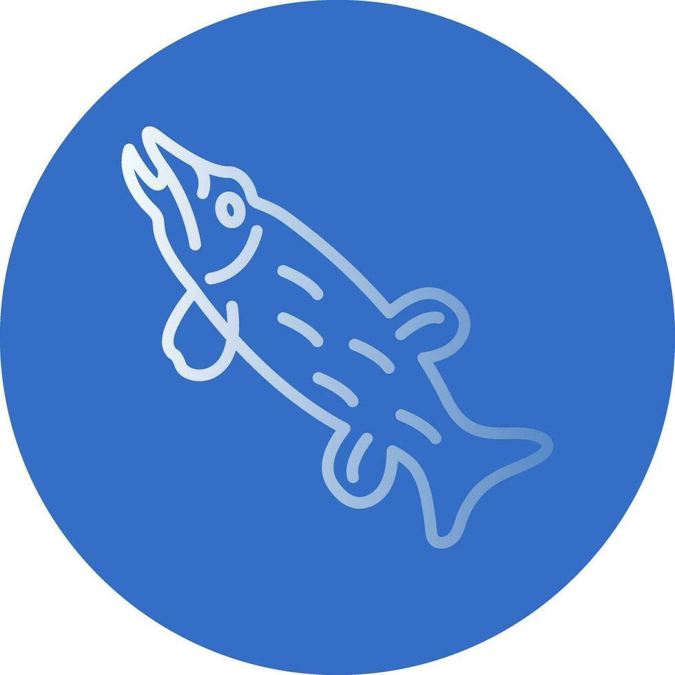 Northern pike Vector Icon Design