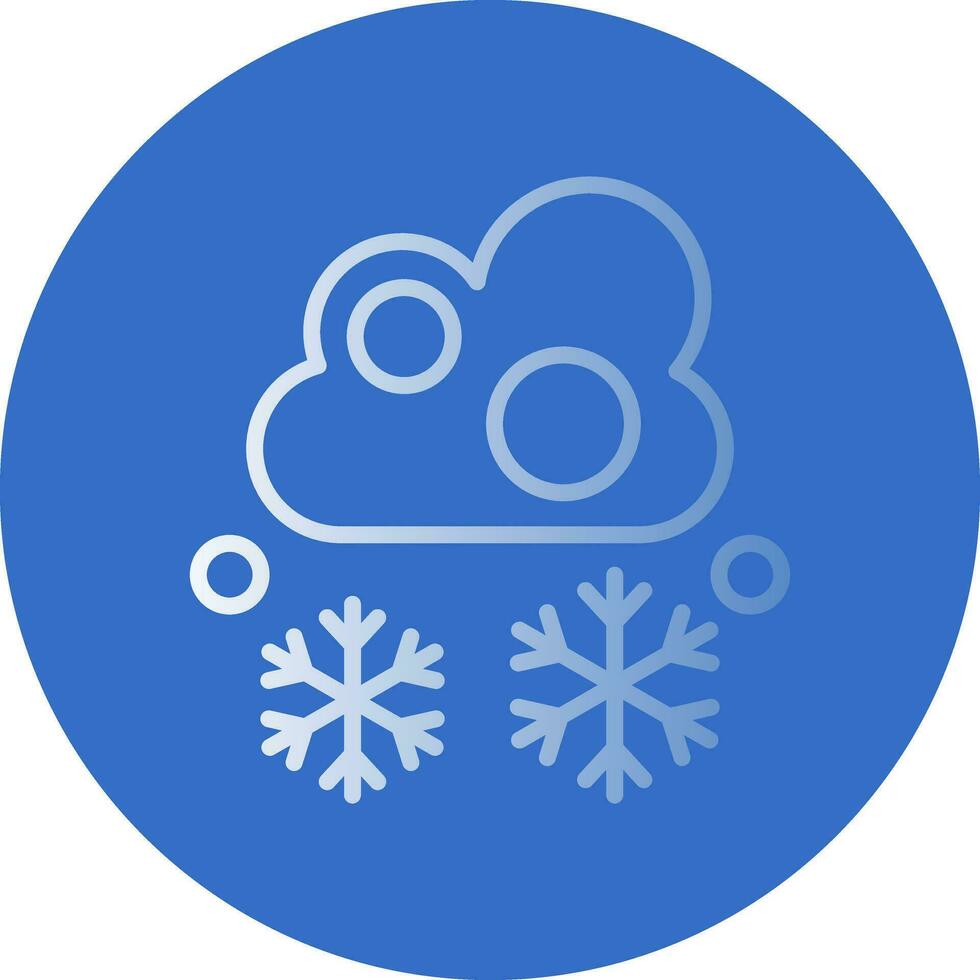 Snowfall Vector Icon Design