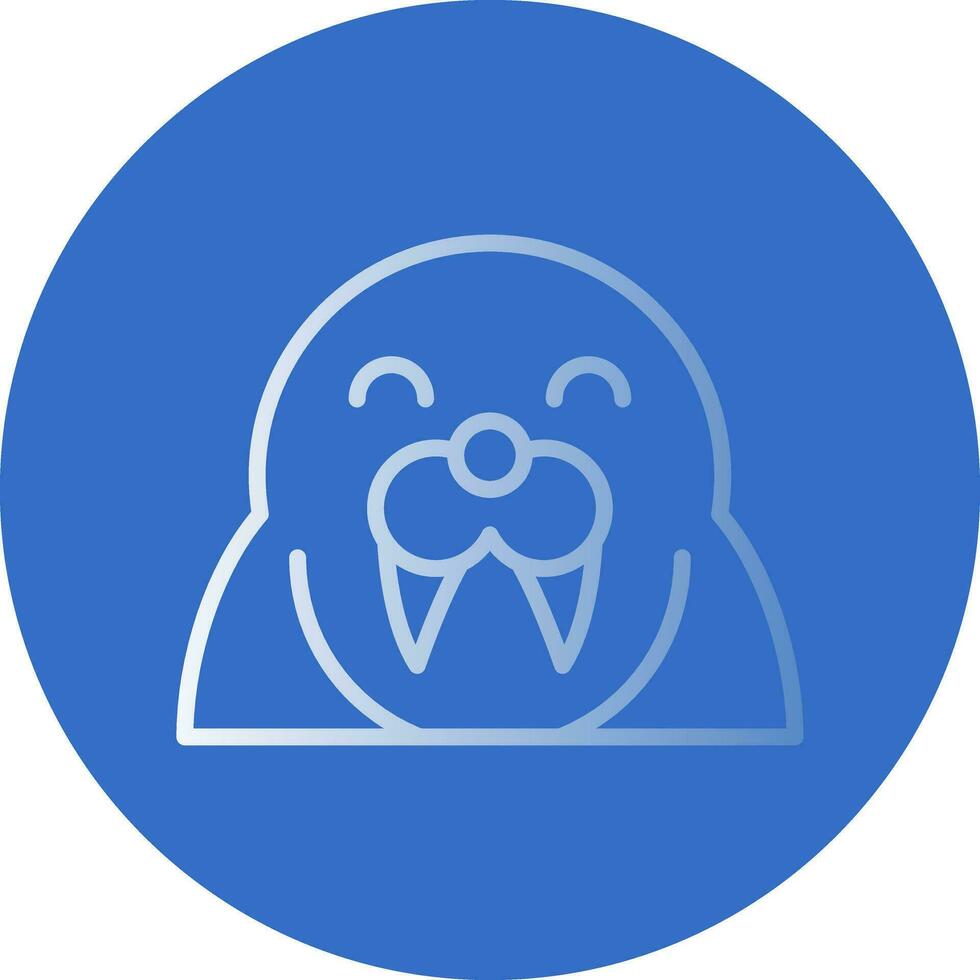 Walrus Vector Icon Design