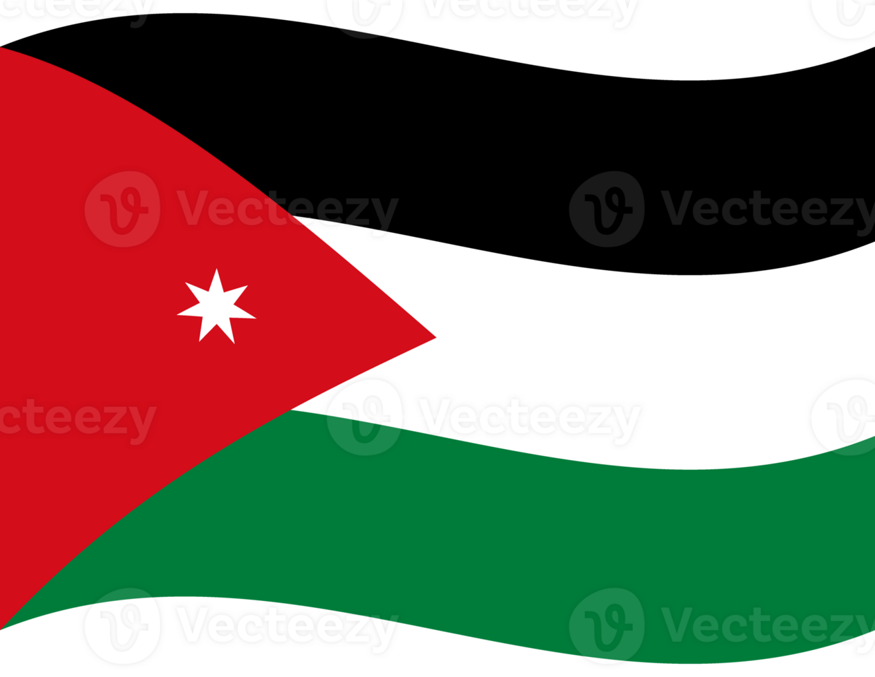 Jordan flag. Flag of Jordan. Jordan flag wave 27222825 PNG