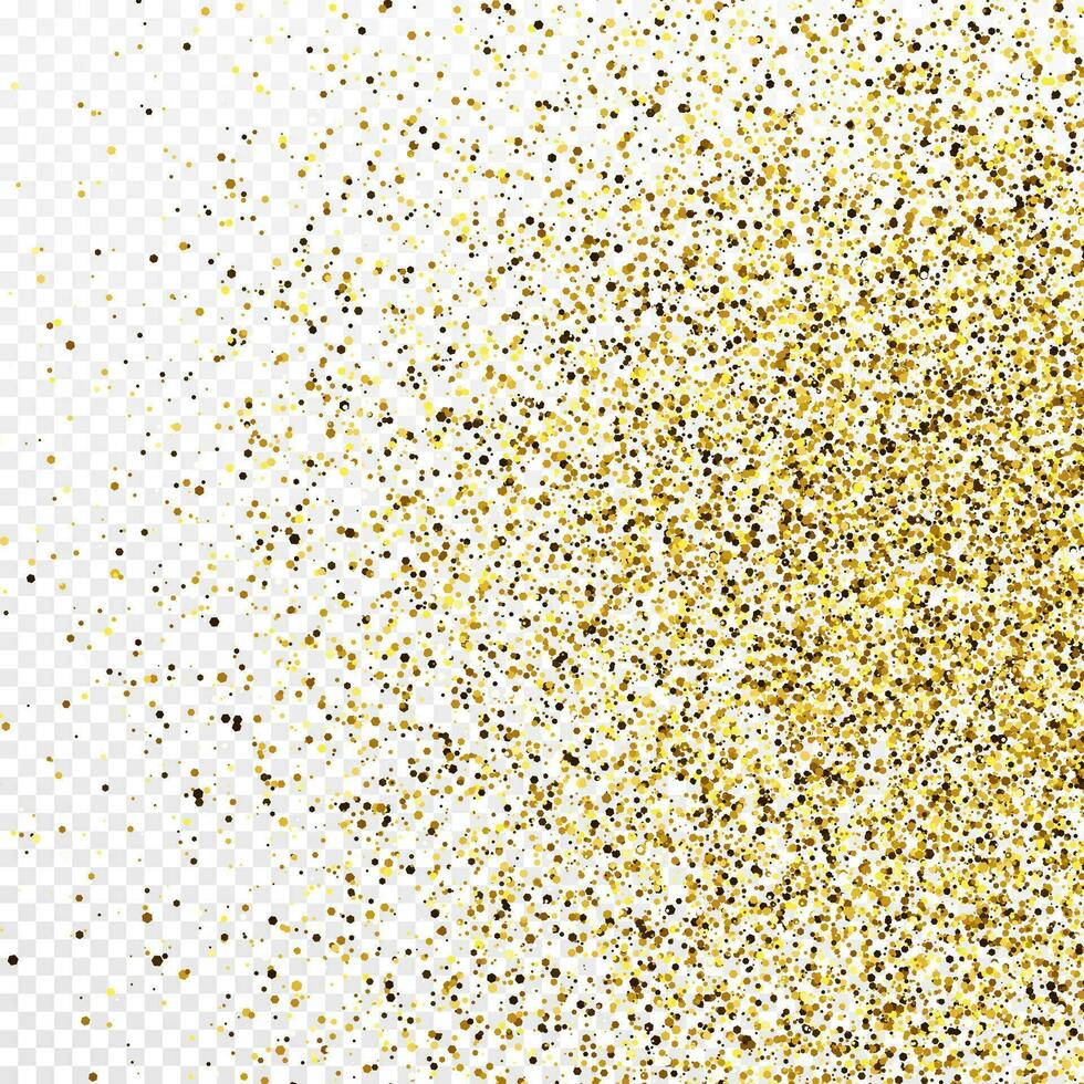 Gold glitter celebratory confetti background vector