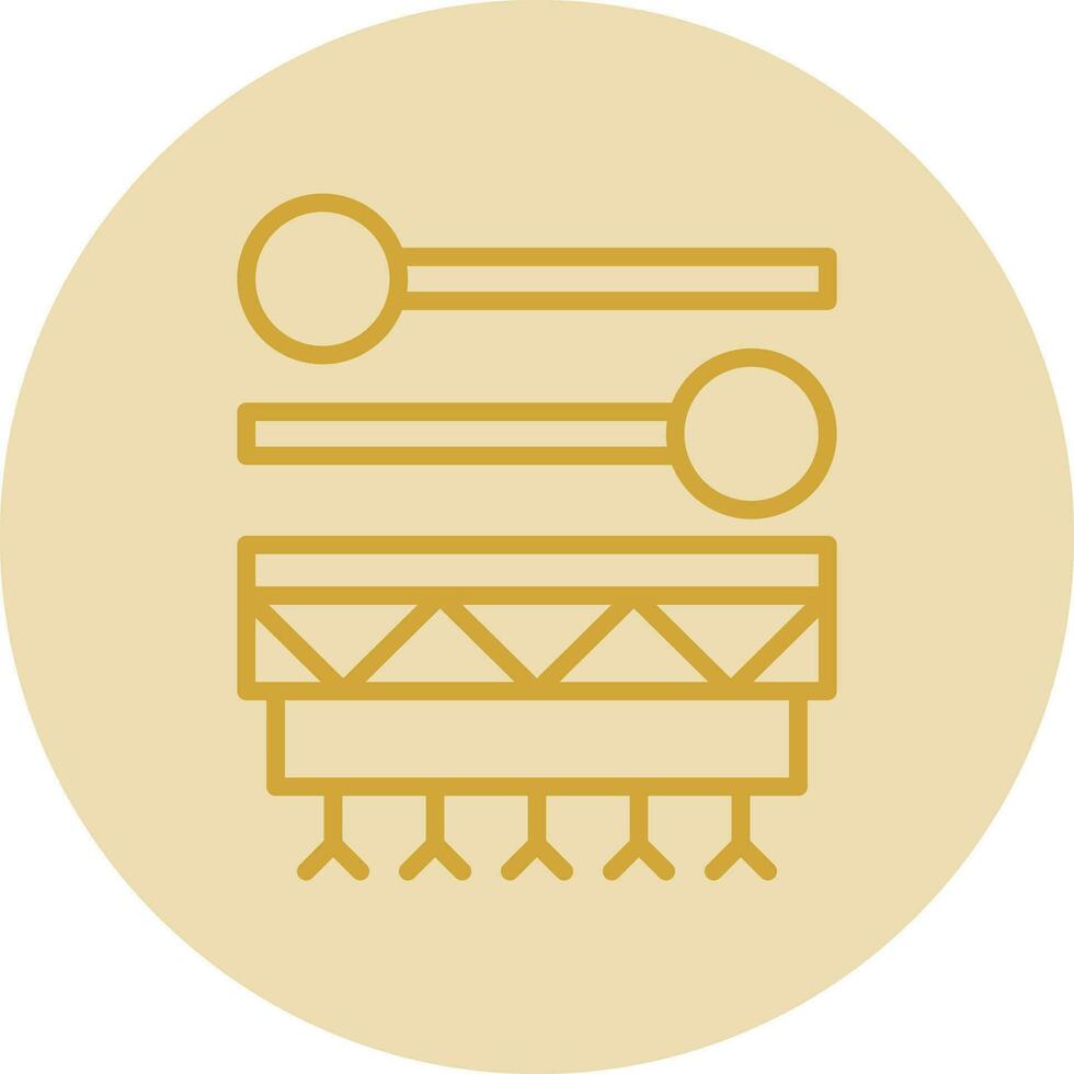 Inuit drum Vector Icon Design