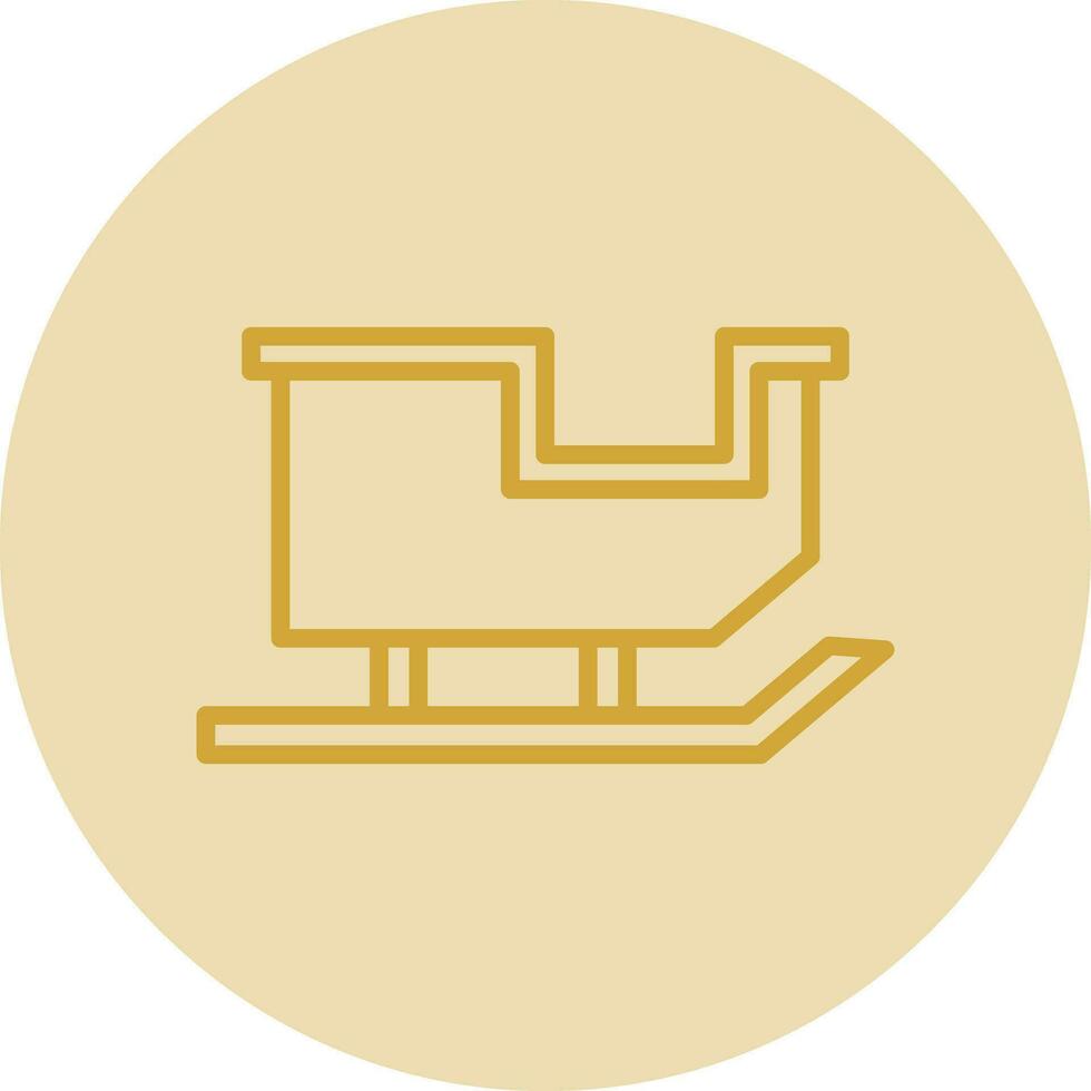 Sled Vector Icon Design