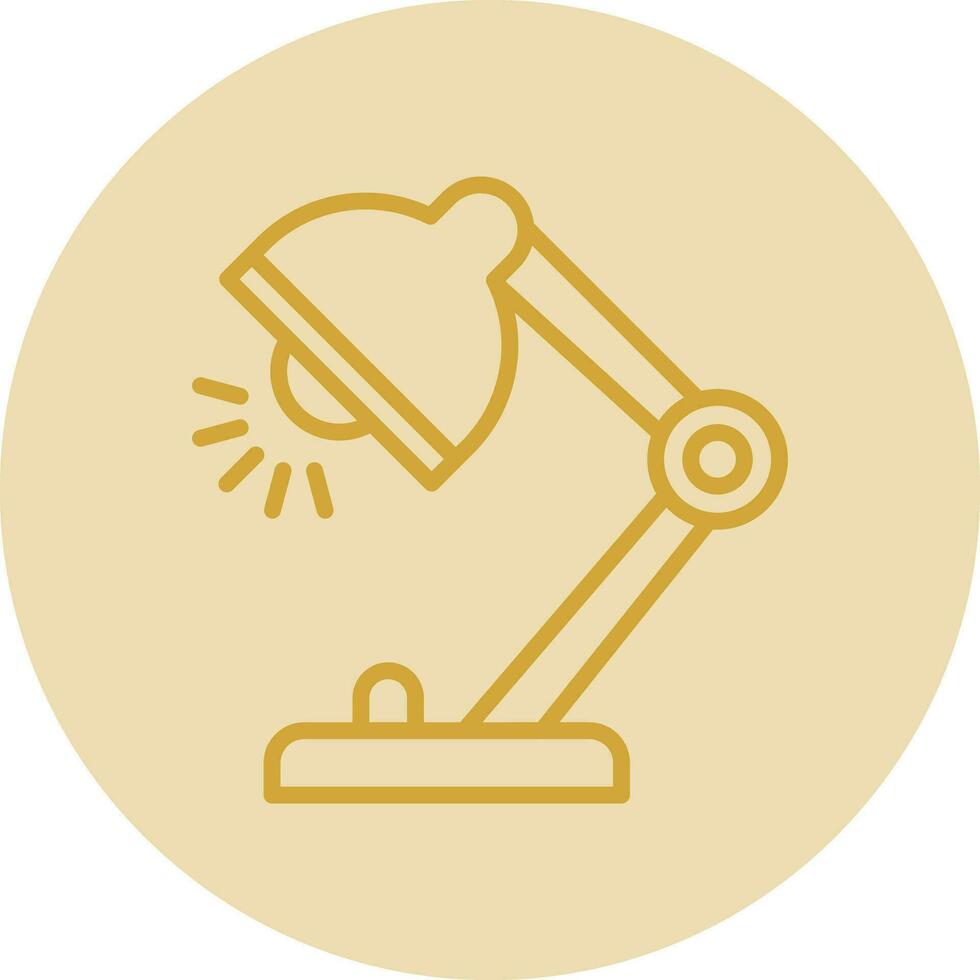 Desk Lamp Vector Icon Design