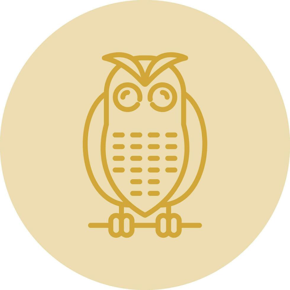 Snowy owl Vector Icon Design