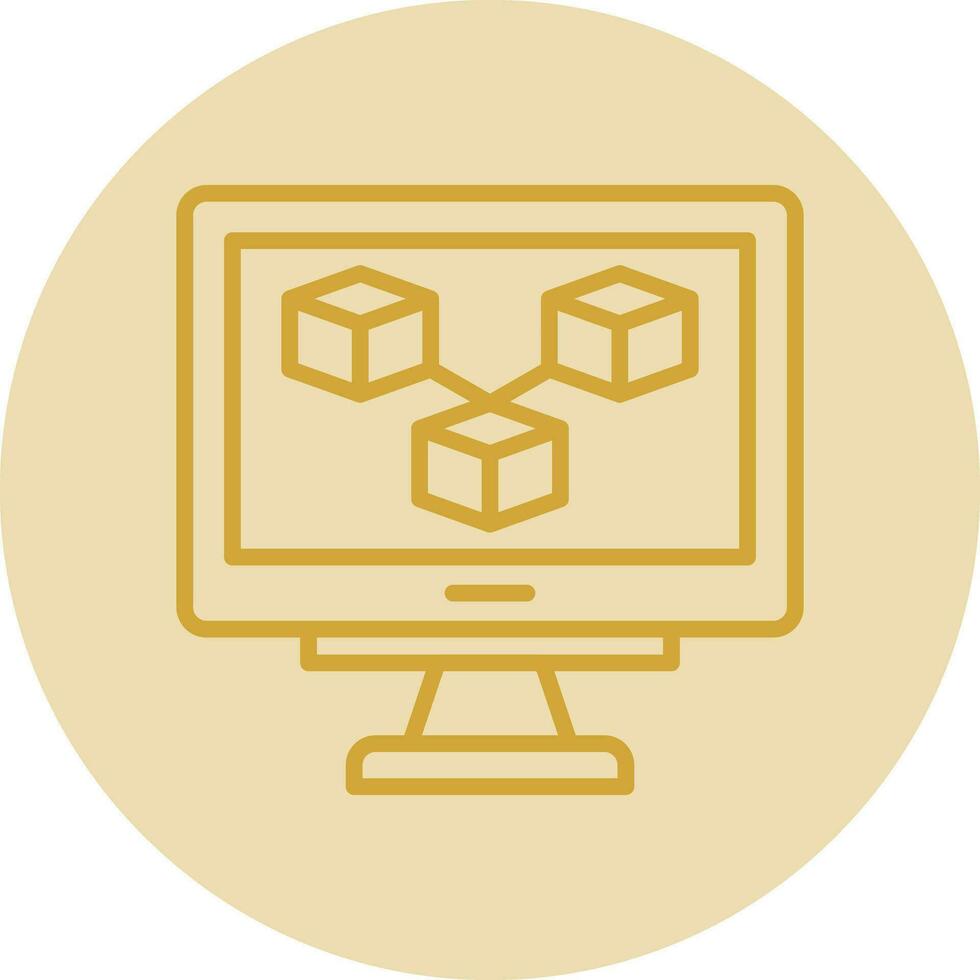 Blockchain Vector Icon Design