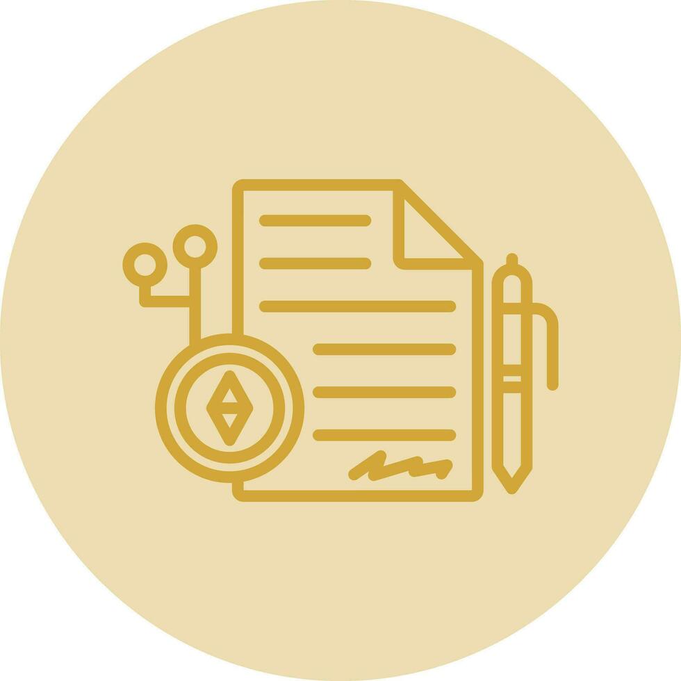 Smart Contracts Vector Icon Design