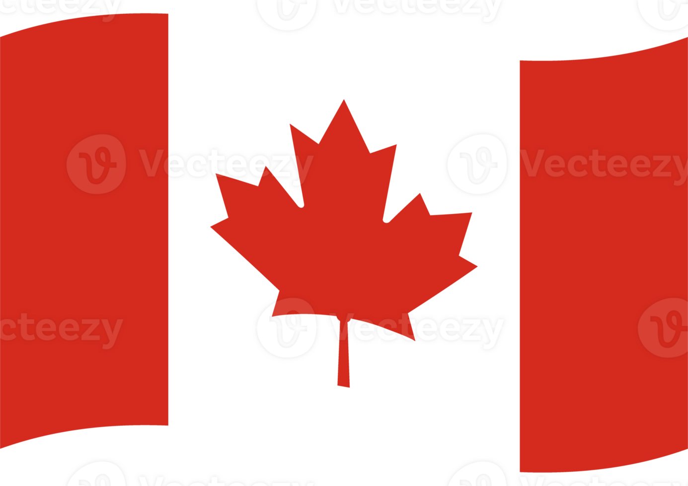 bandera de Canadá. canadiense bandera. Canadá bandera ola png