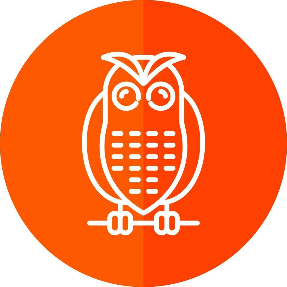 Snowy owl Vector Icon Design