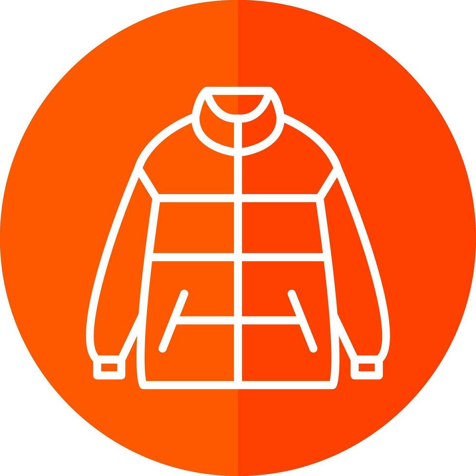 Winter jacket Vector Icon Design