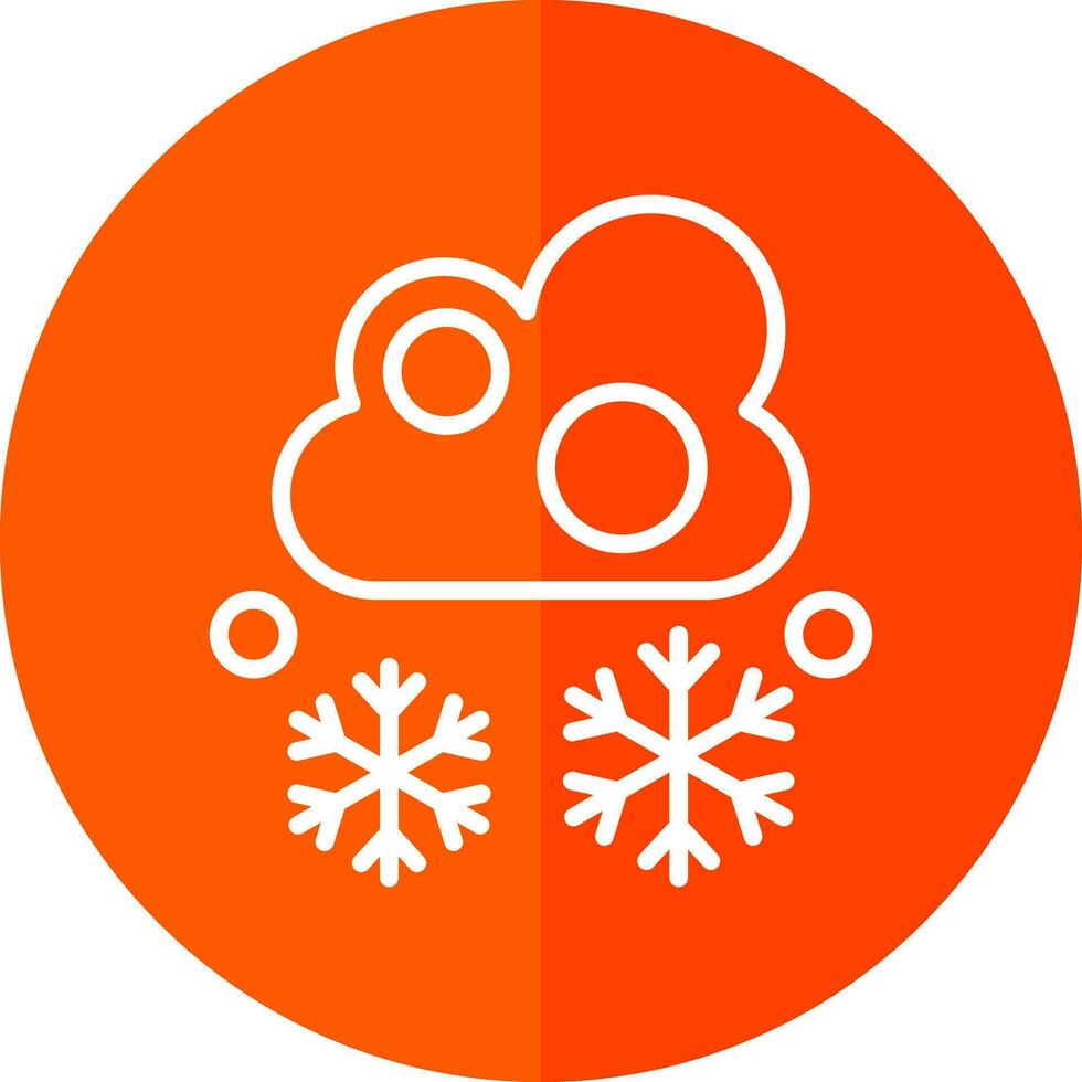 Snowfall Vector Icon Design