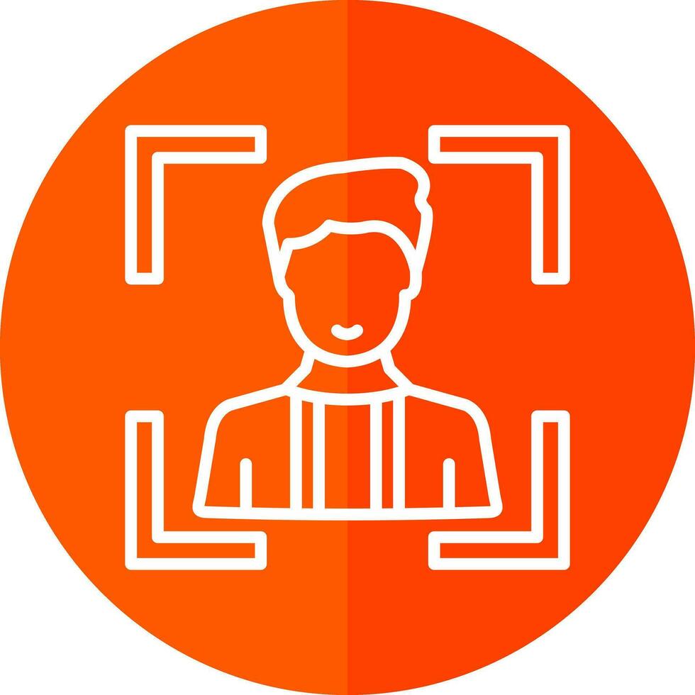 Face Scan Vector Icon Design