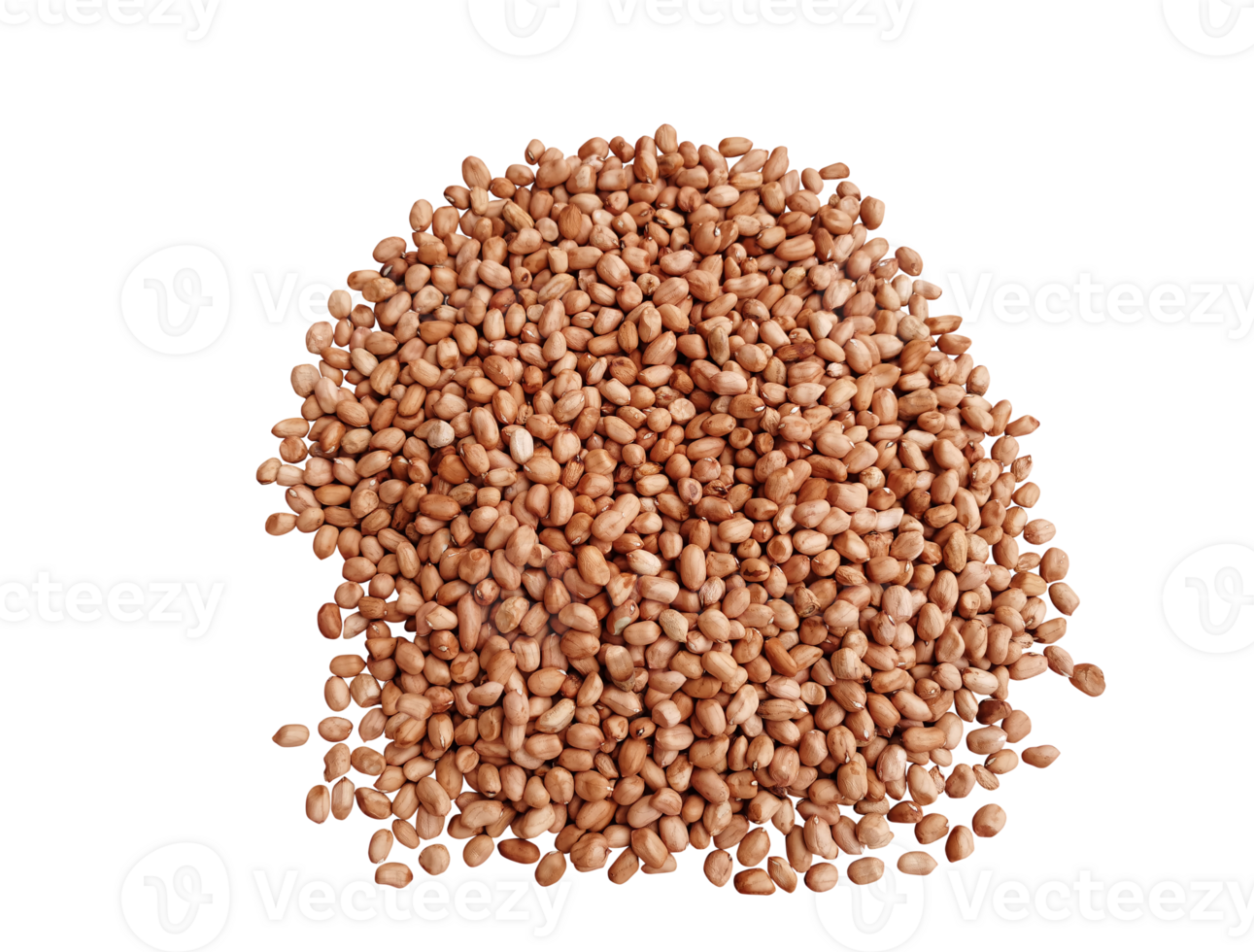 pile of peanuts  top view PNG transparent