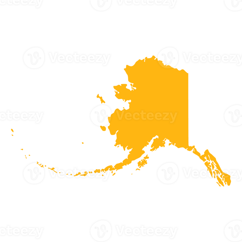 alaska carta geografica con colore schema. Stati Uniti d'America carta geografica png