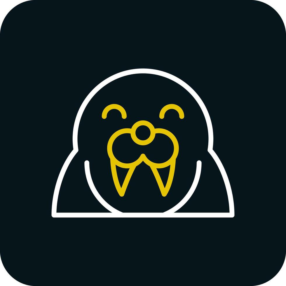 Walrus Vector Icon Design
