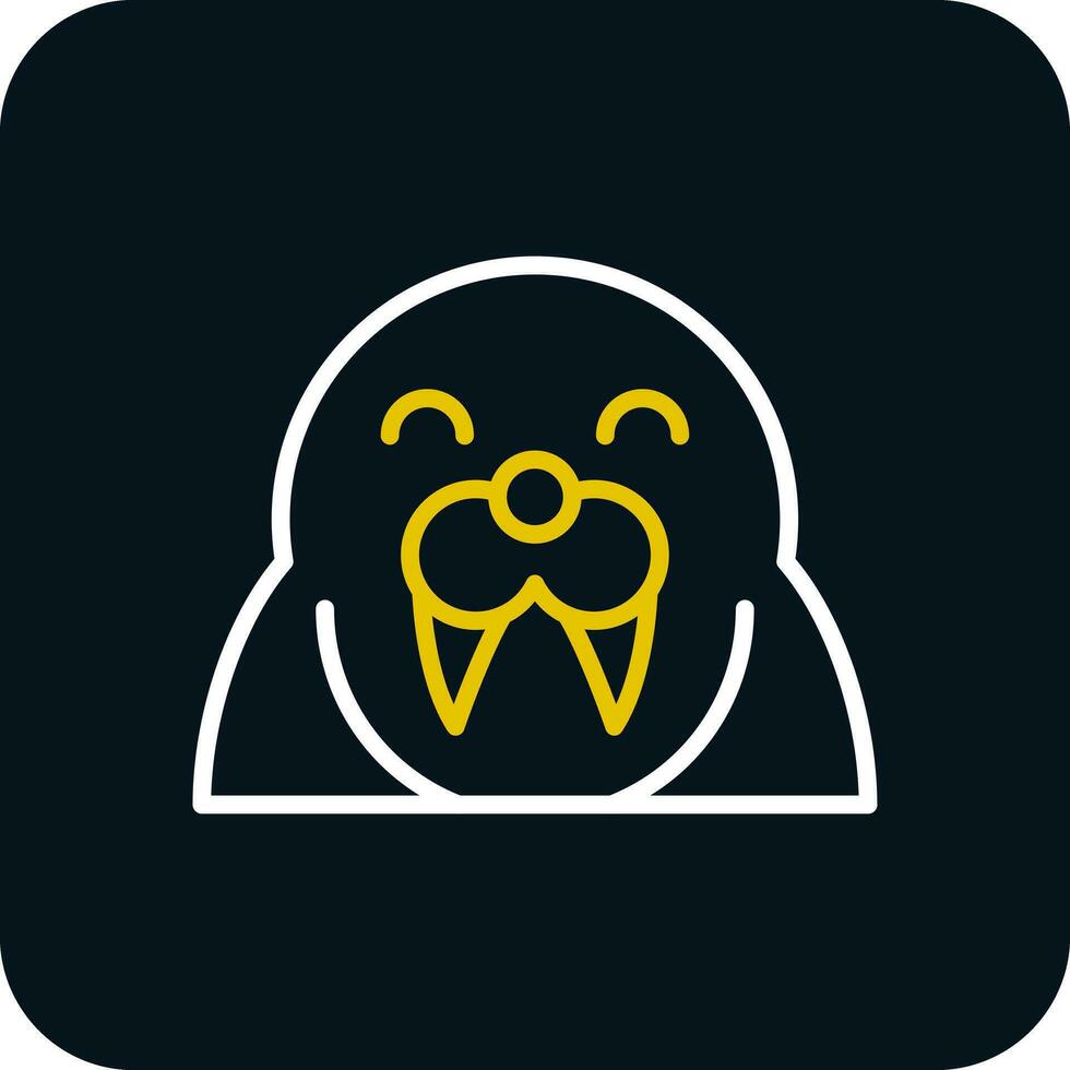 Walrus Vector Icon Design