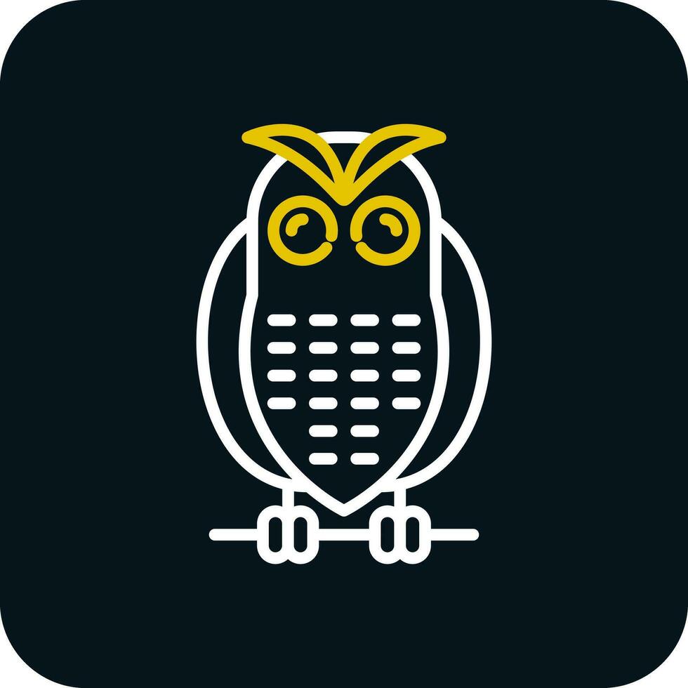 Snowy owl Vector Icon Design