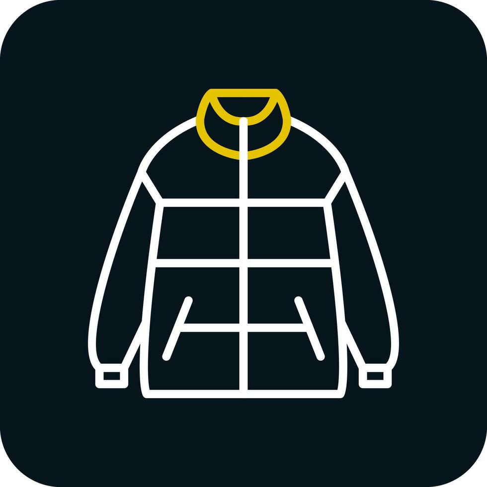 invierno chaqueta vector icono diseño