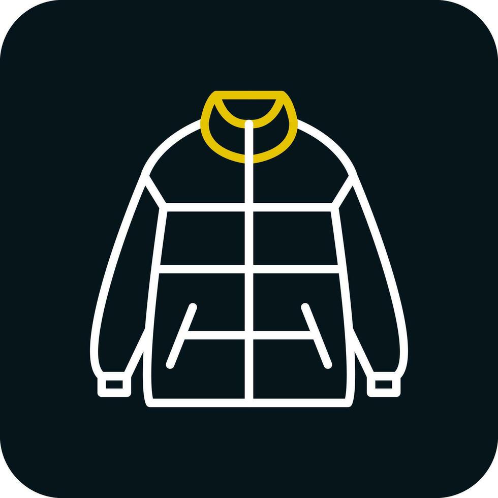 Winter jacket Vector Icon Design