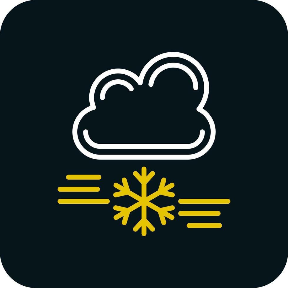 tormenta de nieve vector icono diseño