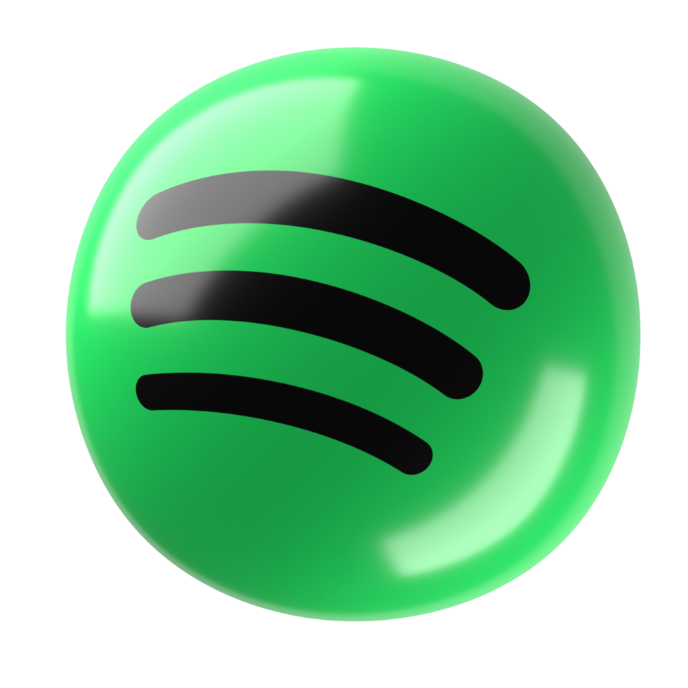 Spotify 3d logo png