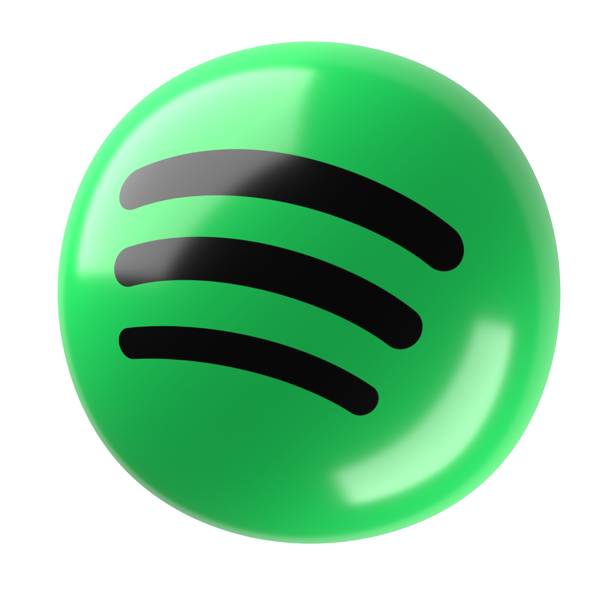 Spotify 3d logo 27224002 PNG