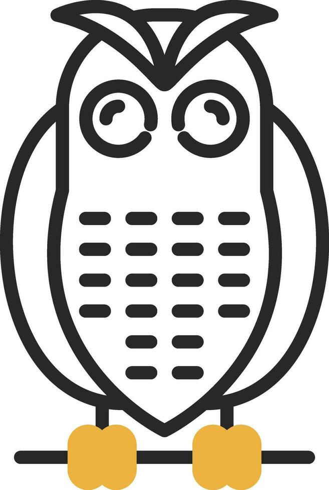 Snowy owl Vector Icon Design