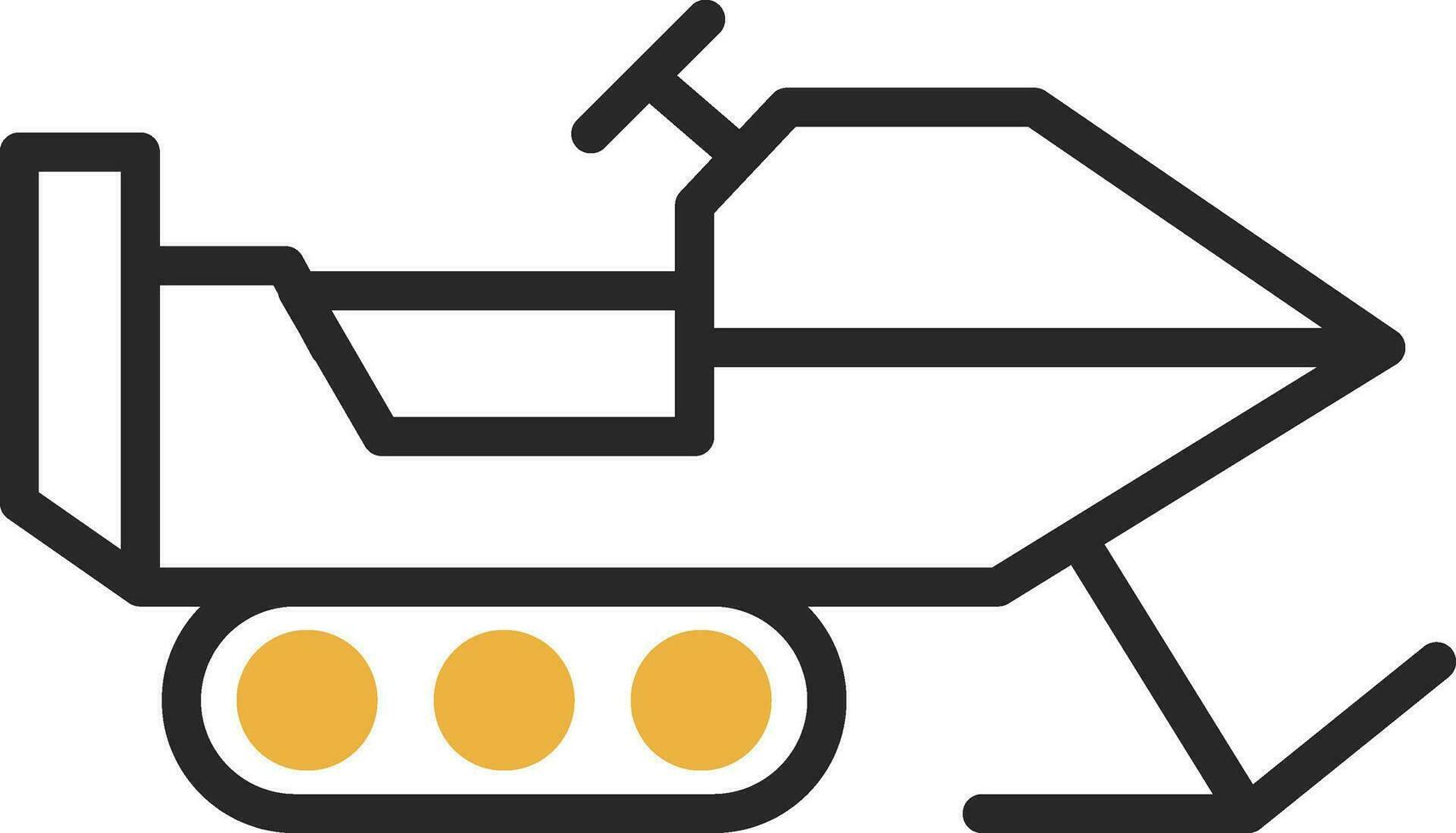 Snowmobile Vector Icon Design