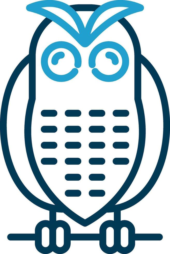 Snowy owl Vector Icon Design