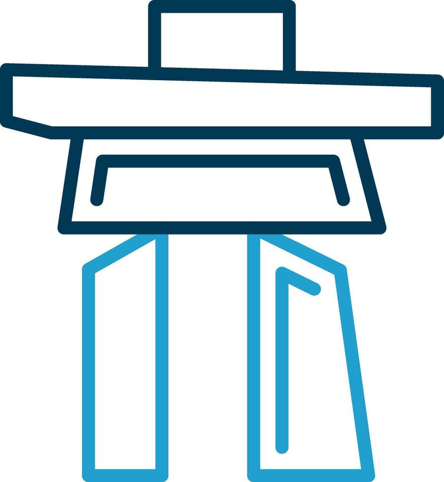 Inukshuk Vector Icon Design