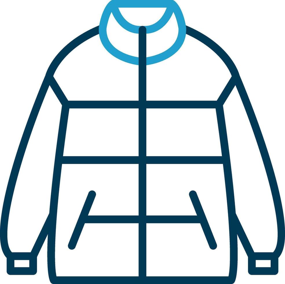 Winter jacket Vector Icon Design