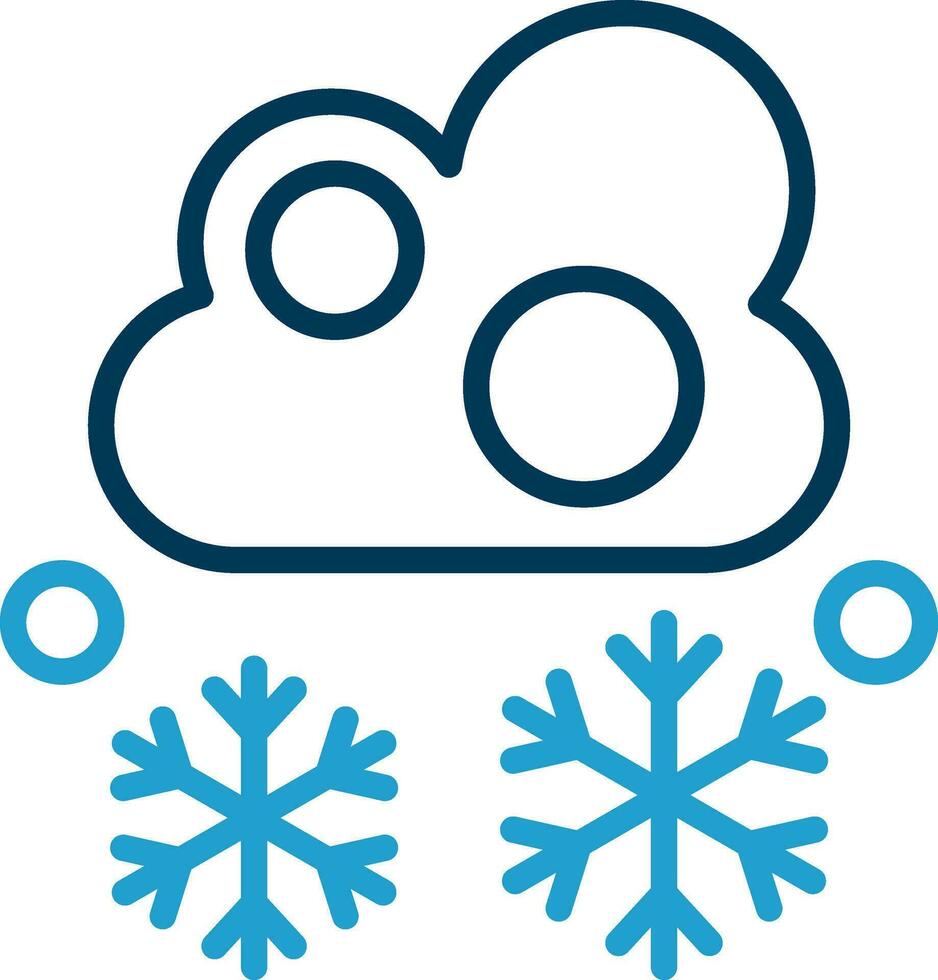 Snowfall Vector Icon Design